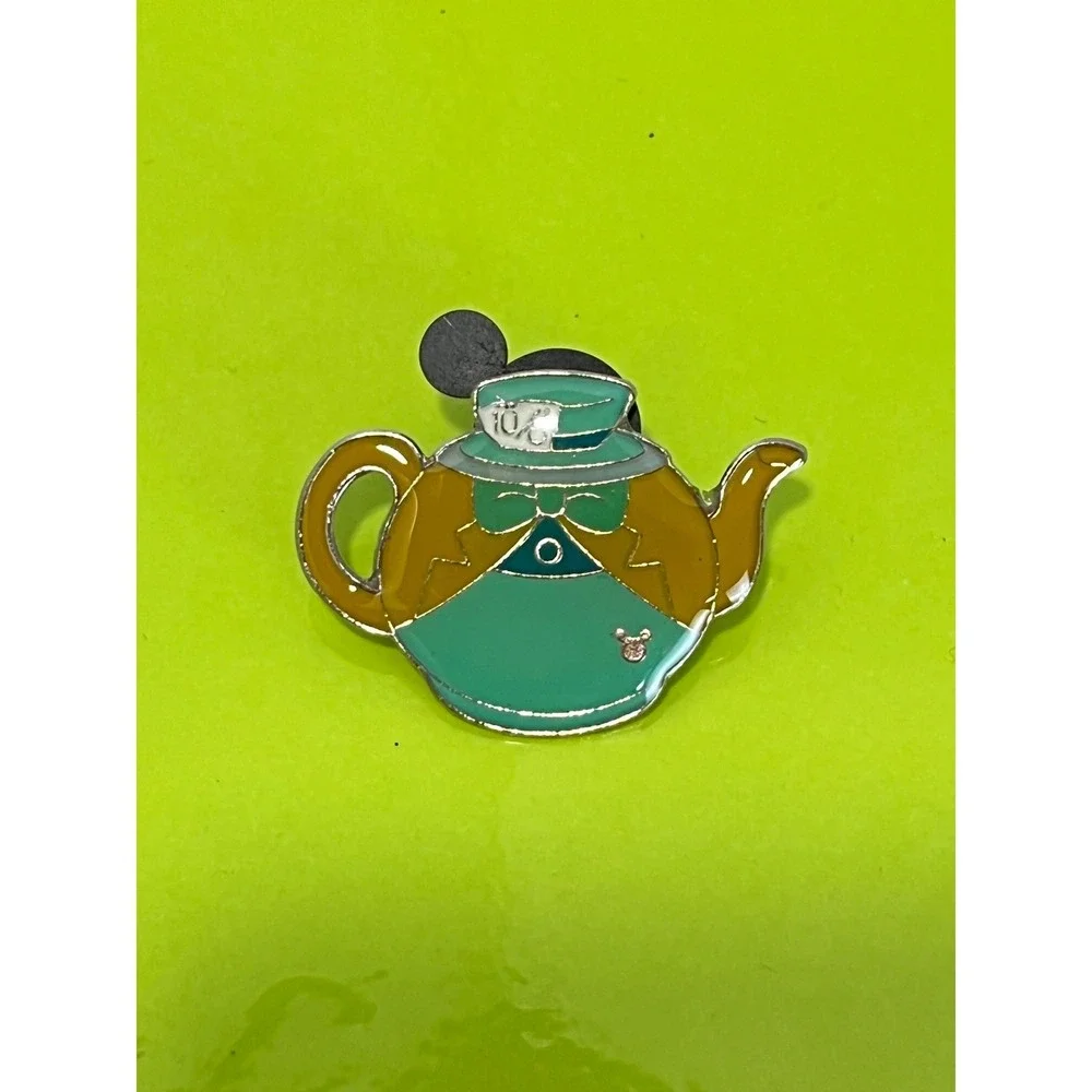 Disney Parks Hidden Mickey Mad Hatter Teapot Pin Alice in Wonderland 2014 5 of 5